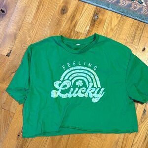 Feeling Lucky Green Graphic Tee